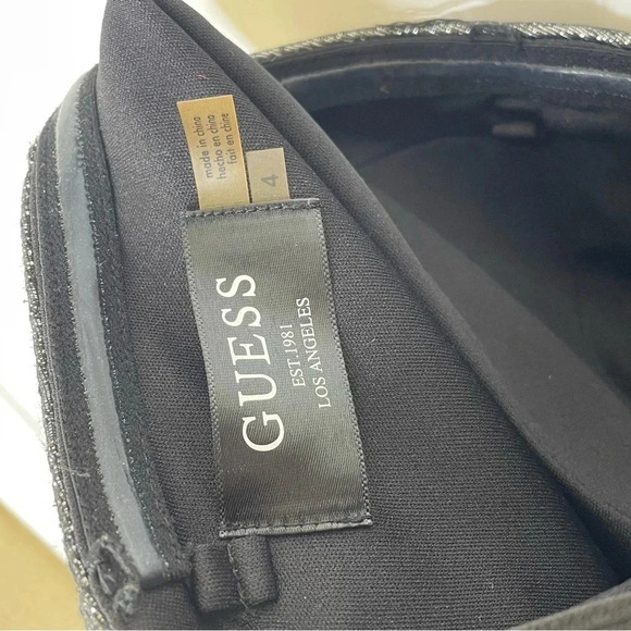 GUESS Strapless Metallic Fit&Flare Jacquard Dress size 4 - Picture 6 of 6